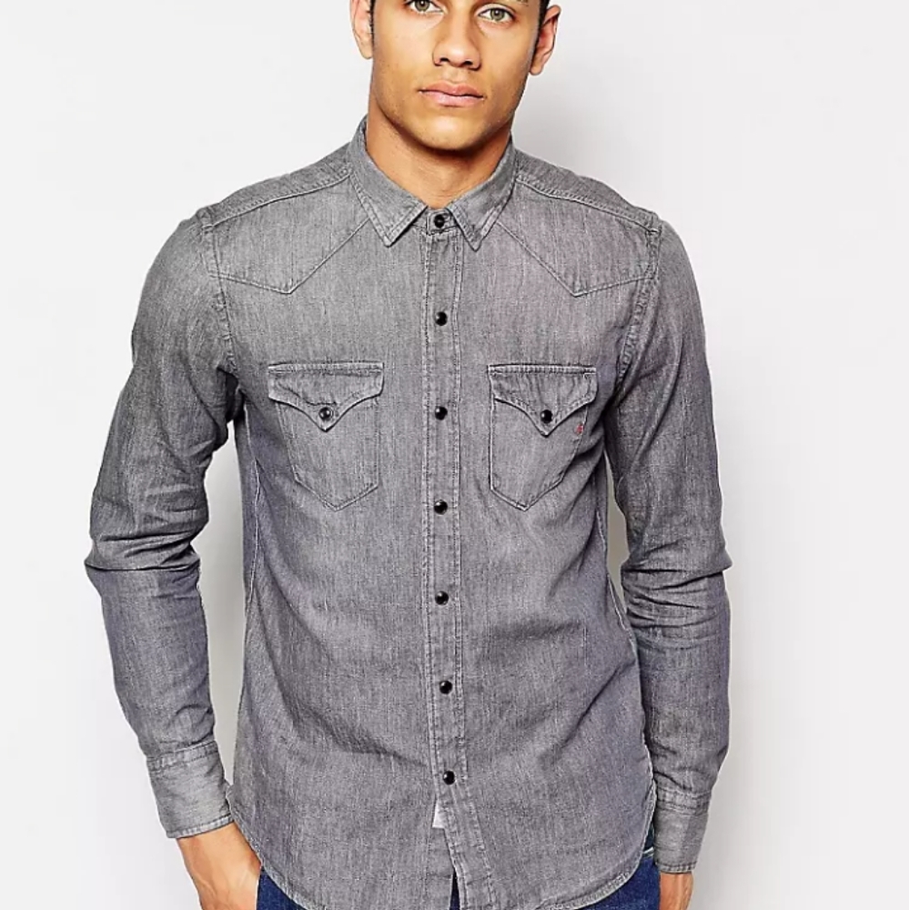 Aeropostal denin Long Sleeve gray XL_L.